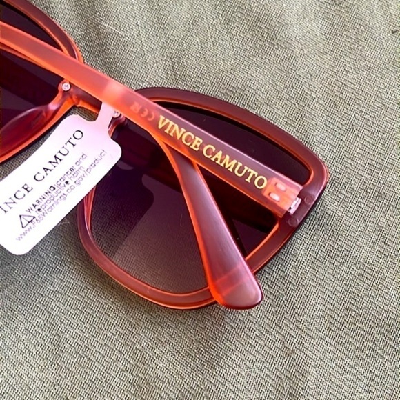Brand New Vince Camuto Oversized Cat Eye Sunglasses Translucent Frame Gradient main image 14